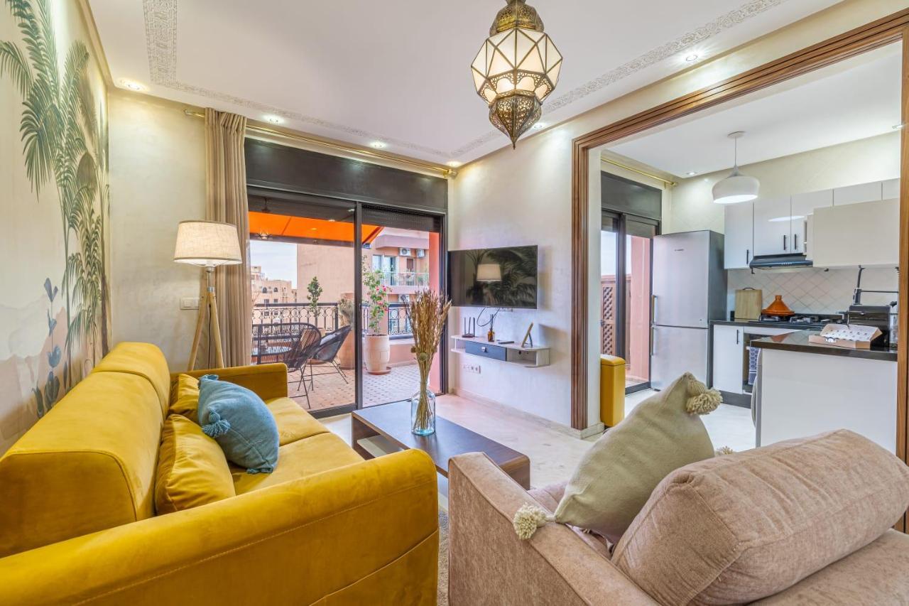 L'Atlas - Appartement Authentique A Gueliz Marrakesh Eksteriør billede